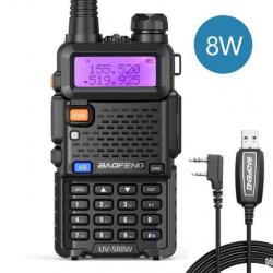 Talkie-walkie baofeng UV-5R (8w) + cable de programmation - LIVRAISON GRATUITE