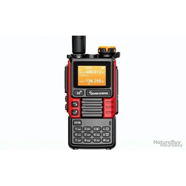 Talkie-walkie quansheng UV-k6 - rouge - LIVRAISON GRATUITE