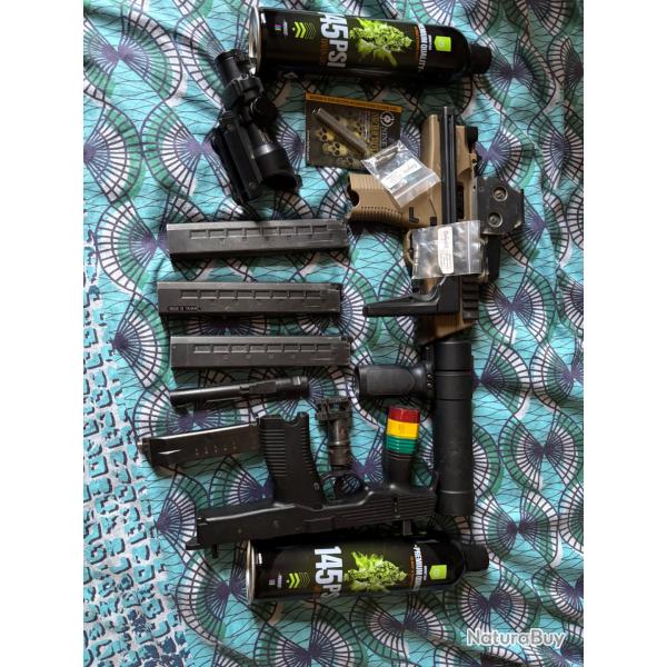 Mp9 gaz GBBR ASG open bolt
