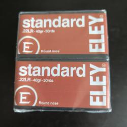 Munitions ELEY .22LR Standard par 500 (10 boîtes de 50)
