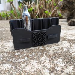 Porte cartouche Co2 12g / Co2 cartridge holder 12g / Porte sparclette Co2 12g rail picatinny (luxe)