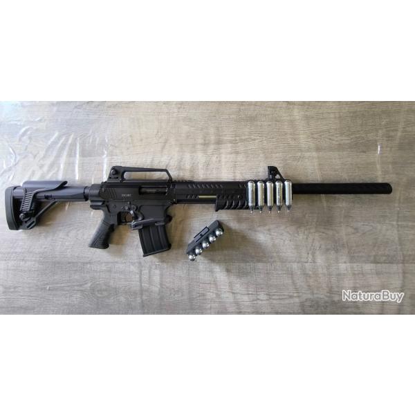 Porte cartouche Co2 12g /Co2 cartridge holder 12g /Porte sparclette Co2 12g rail picatinny (basique)