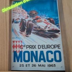 MAI 1963 PHOTO VINTAGE PUBLICITAIRE SUR TOILE 200X300 MM