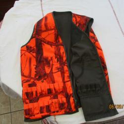 gilet chasse percussion réversible