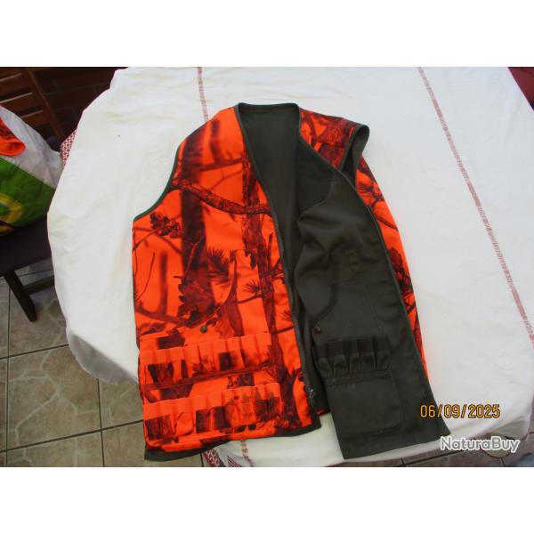 gilet chasse percussion rversible