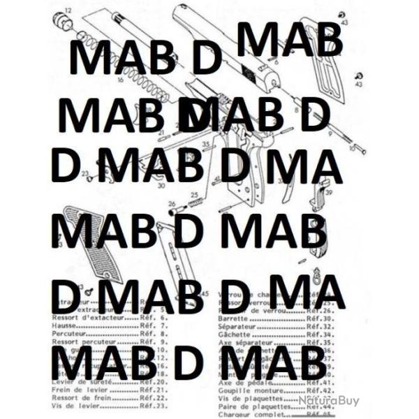 clat pistolet MAB D (envoi par mail) - VENDU PAR JEPERCUTE (m2513)