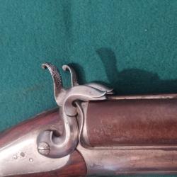 Carabine de Chasse de type lefaucheux canons juxtaposées á broches  circa 1890