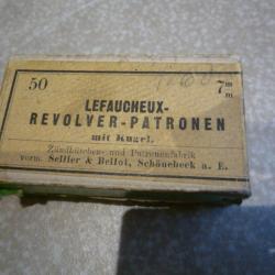 boite ancienne cartouches Lefaucheux a broche Sellier & Bellot