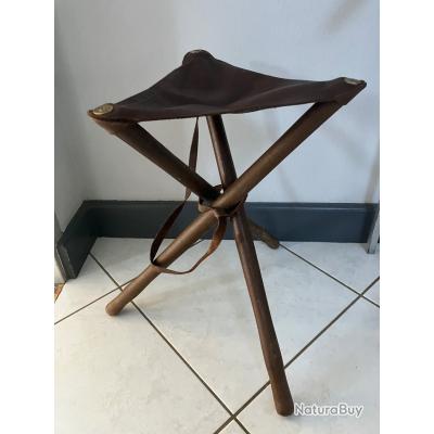 Chaise de battue, Bois et cuir Solognac Cannes et sièges de