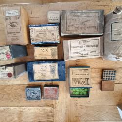 Lot boîtes de collection de rechargement chasse en calibres divers