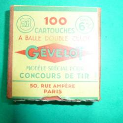 munitions à percussion annulaire : 6 mm double culot