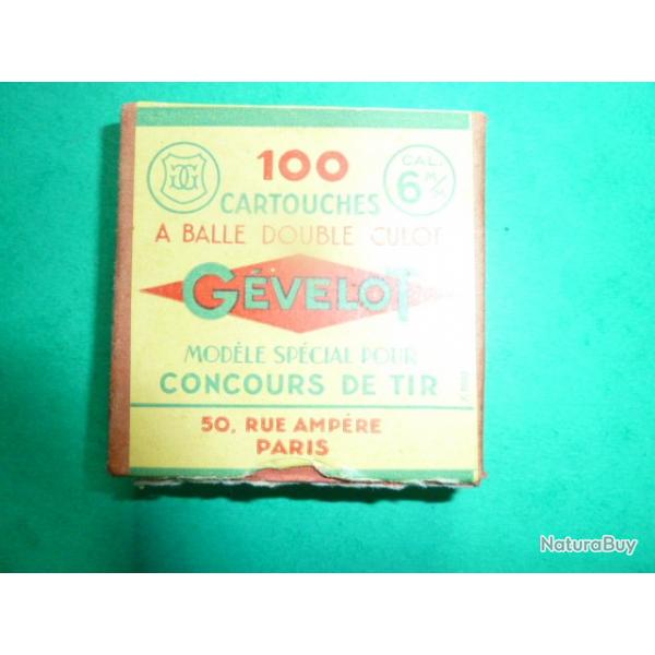 munitions  percussion annulaire : 6 mm double culot
