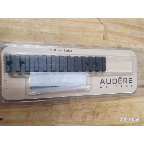 rail picatinny AUDERE en acier pour BROWNING BAR / BENELLI ARGO / WINCHESTER SXR ....