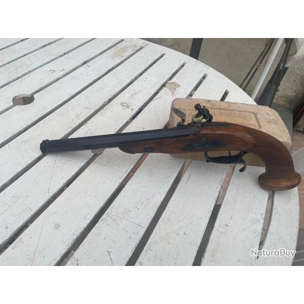 Pistolet poudre noire - pedersoli LE PAGE silex 44 N F00561 CANON RAYE