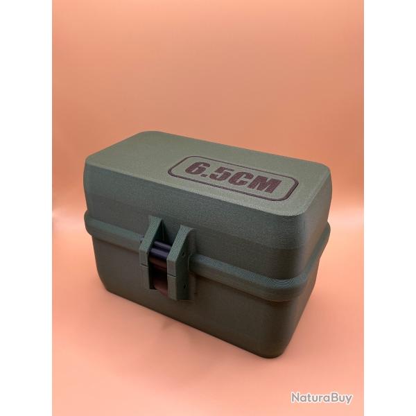 Bote de stockage / transport de munitions 6.5 creedmoor verte