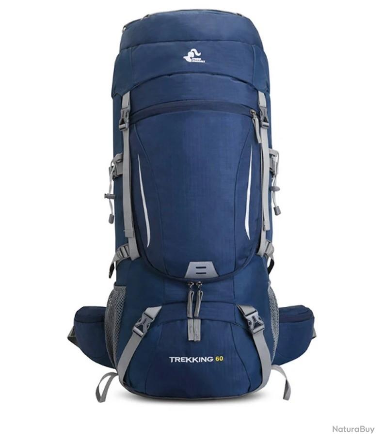 Sac à Dos Randonnée 40L Imperméable Rouge - Idéal Camping Voyage