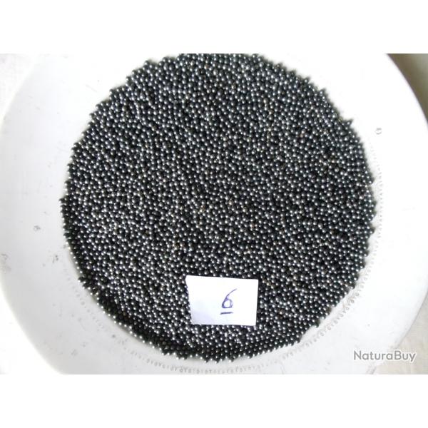 Lot de 3 kilos de grenaille de plomb durci ancien n6.