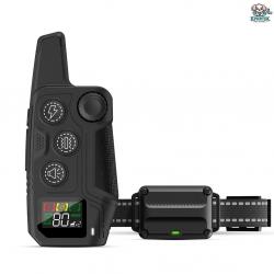 Collier de Dressage Électrique pour Chien Télécommande 600m Étanche Modes Chiens 5 à 120 lbs Noir