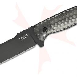 Couteau KA-BAR Les George Cool Name Lame Acier 1095 Sheepsfoot Manche Polycarbonate Etui USA KA7701