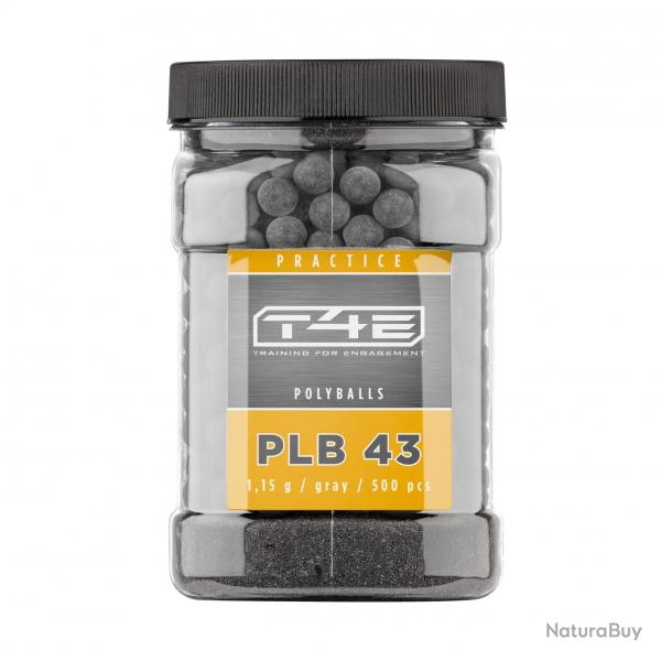 Munition Umarex T4E Billes synthtique pour plinking CAL.43 X500 PRACTICE PLB 43