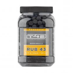 Munition Umarex T4E Billes caoutchouc pour entrainement CAL.43 X500 RB PRAC-SERIES