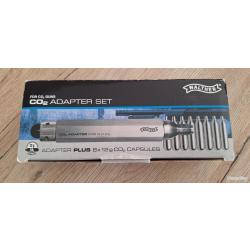 Adaptateur de cartouches co2 2x12g de marque Walther + 8 capsules de co2.