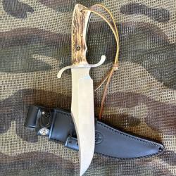 COUTEAU BOKER BOWIE BOIS DE CERF N690