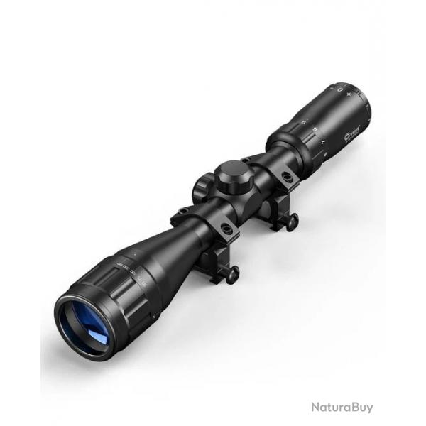 Lunette de tir CVLife Foxspook 3-9x40 AO SFP (Rticule Mil-Dot)