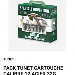 Cartouche cal 12 acier tunet