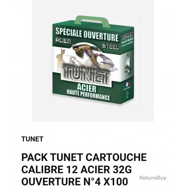 Cartouche cal 12 acier tunet