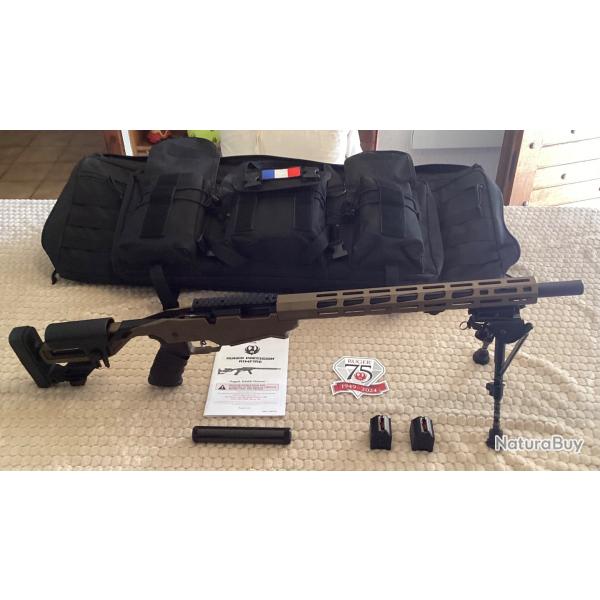 Carabin Ruger rimfire prcision Cal 22lr Marron Bronze