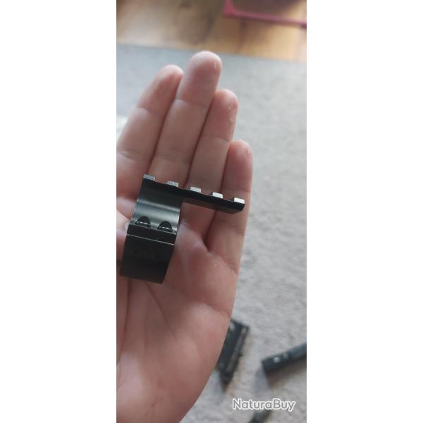 Montage rail lunettes diamtre 30 mm