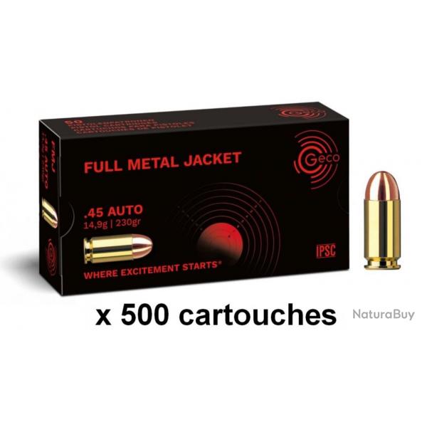 Wahoo ! GECO cal.45 ACP FMJ Round Nose /500