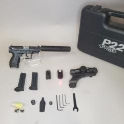 walther p22 22lr pack rds, point rouge,...