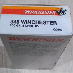 Boite de 20 munitions cal.348 WINCHESTER 200GR SILVERTIP
