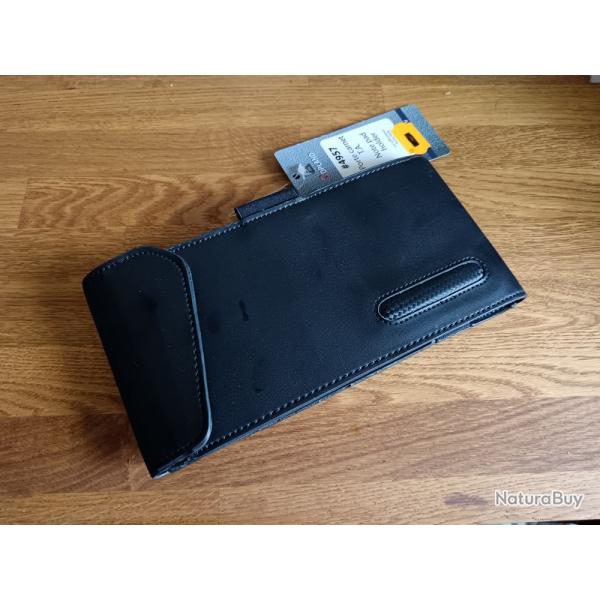 PORTE CARNET ET CARTE NOIR CUIR SYNTHETIQUE GK PRO