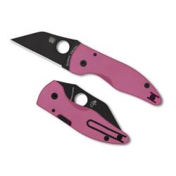 Couteau pliant Spyderco "MICROJIMBO" G10 rose C264GPNBKP en édition limitée
