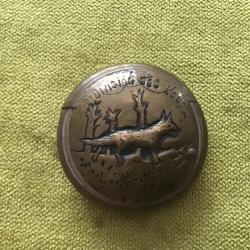 RARE MAGNIFIQUE BRIQUET DÉDIÉ A 128 DIVISION DES LOUPS 14-18 ww1