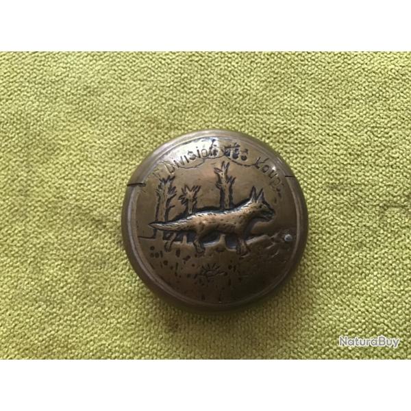 RARE MAGNIFIQUE BRIQUET DDI A 128 DIVISION DES LOUPS 14-18 ww1