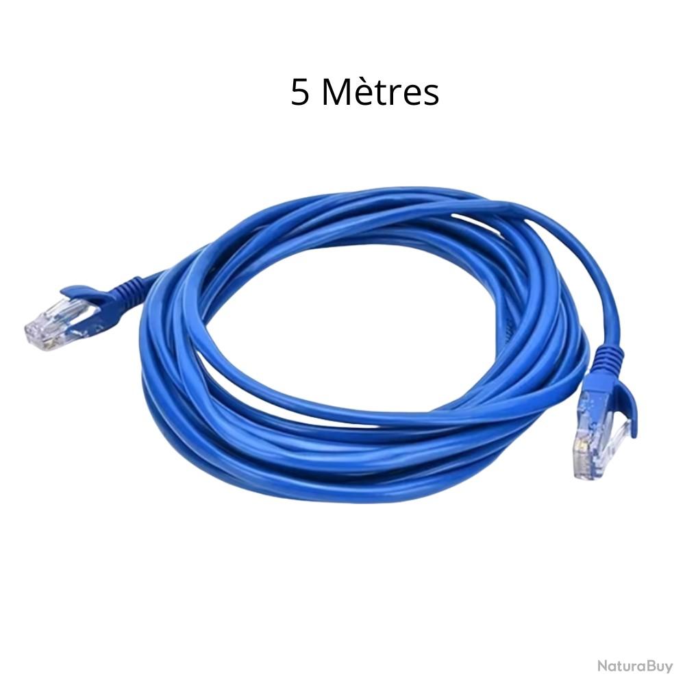 Câble Réseau RJ45 CAT6 Gigabit 5 mètres Bleu Haute Qualité — free download