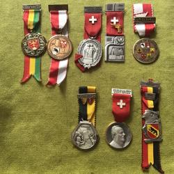 LOT DES 8  MÉDAILLES SUISSES