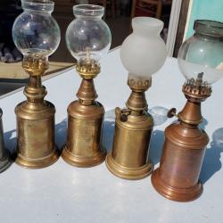 Lot de 5 Lampes pigeon-l'hirondelle-olympe + mèche ronde 3m