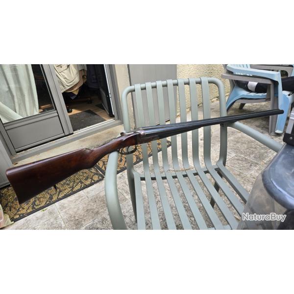 Trs beau fusil vintage Cal. 16 systme  GIRPP Helico - artisan stephanois et armurier E. Renaud -Pa