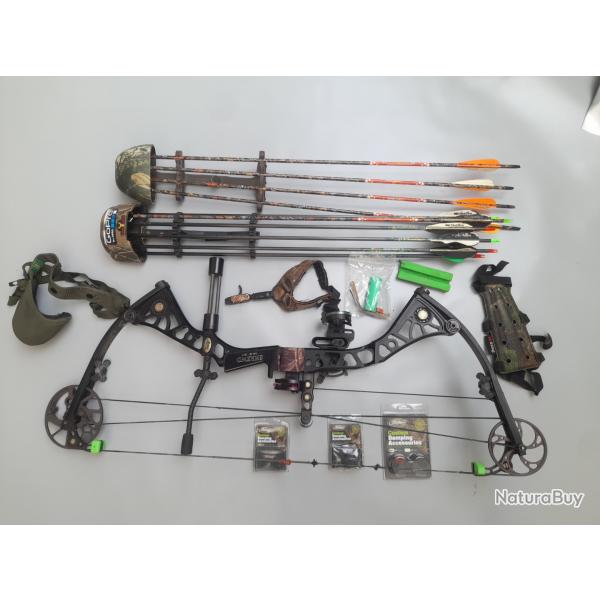 Mathews Drenalin chasse kit complet Arc a poulies flches lames Prix en baisse