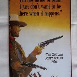 Plaque déco western Clint Estwood