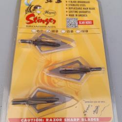 Lames Magnus Stinger  4 lames 100 gr