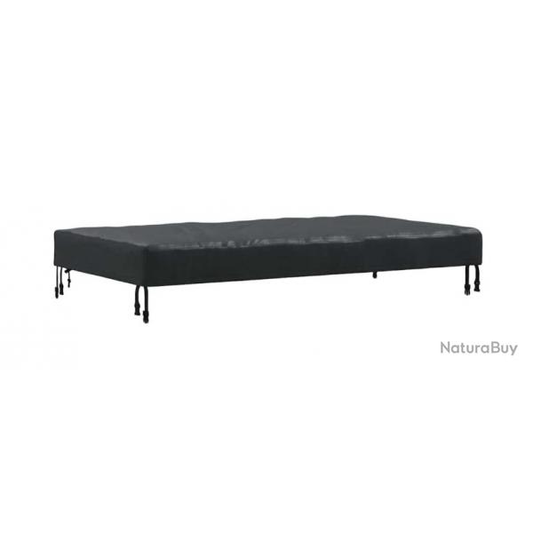 Housse mobilier extrieur 142 x 82 x 15 cm noir tissu Oxford tanche protection saison jardin