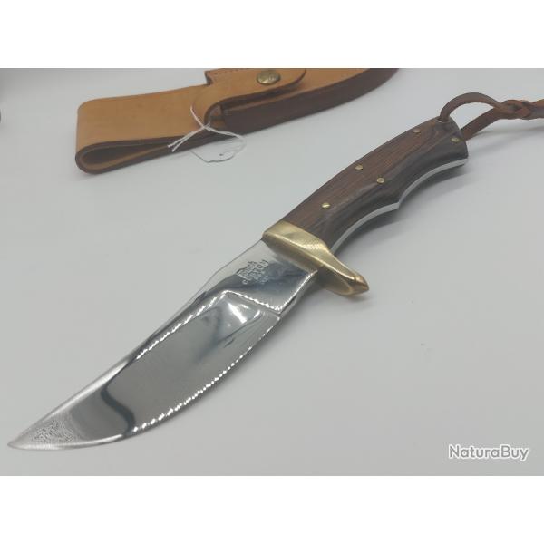 Couteau de chasse buck custom skinner numrot vintage neuf rare collector