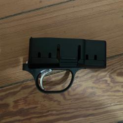 Bloc détente noir Blaser r8, détente alu couleur argent.