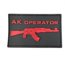 Patch  AK Operator - Rouge - velcro - Livraison gratuite